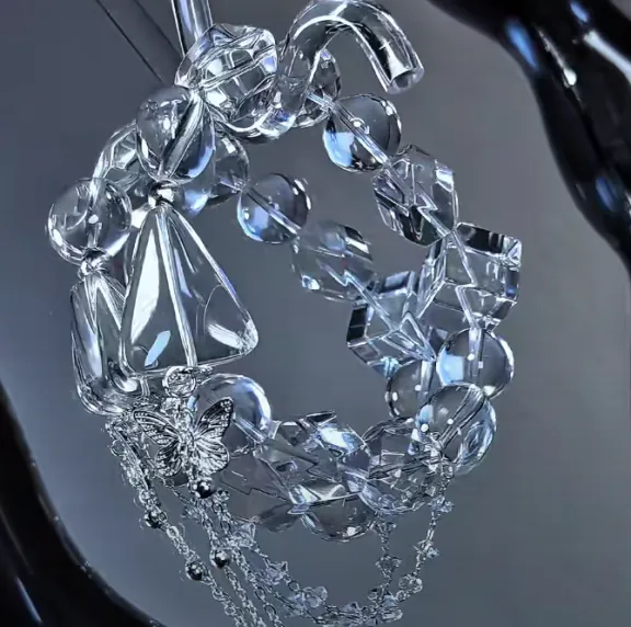 White Crystal Stone Bracelet
